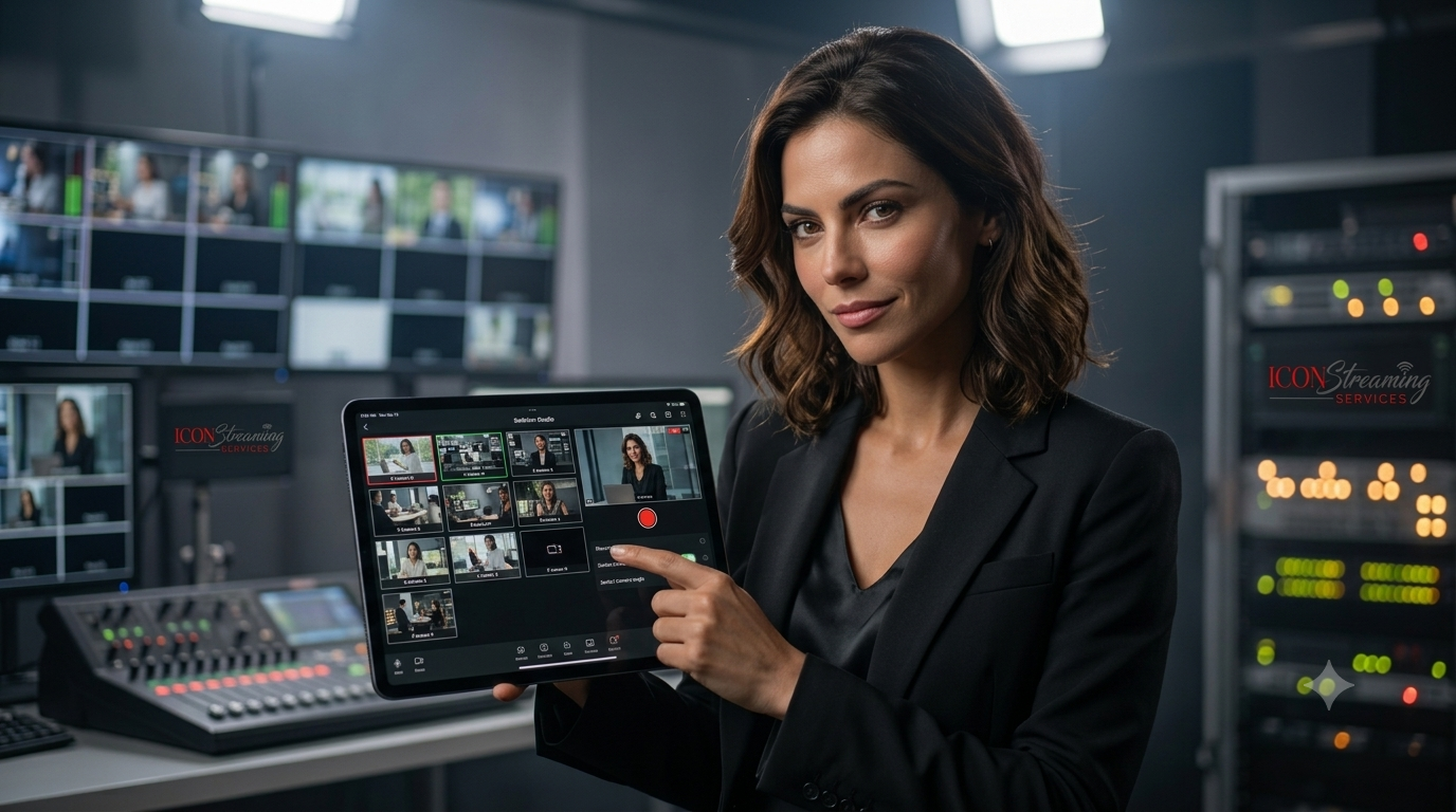 Dot Picazo operando Switcher Studio v13.17.3 en set Pro-AV