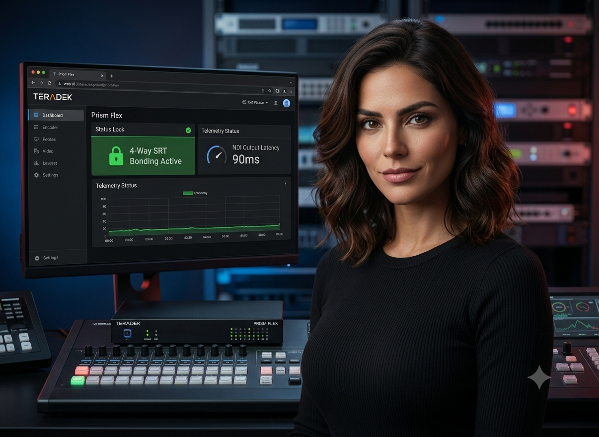 Teradek Prism Flex Web UI Interface